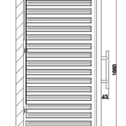 Chladnička CS 7450A 0562 prosklená