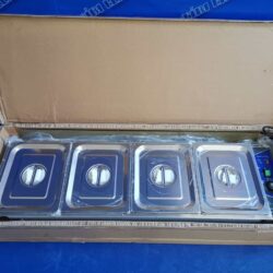 Pultová vodní lázeň s krytem 4 x GN1/2