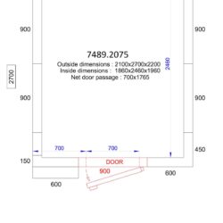 Mrazící box CS 2100x2700x2200 - 120 MM