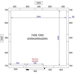 Chladící box CS 2400X2400X2200