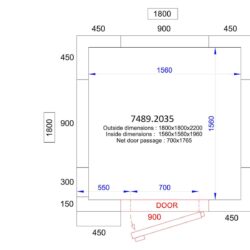 Mrazící box CS 1800x1800x2200 - 120 MM