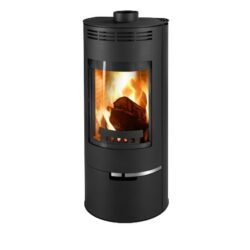 Krbová kamna, ANDORRA černá - obloukové sklo