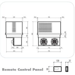 Stropní mrazící jednotka CS 4,8-7 M3