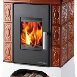 Kachlová kamna EMPOLI AL II s výměníkem, smyčka karamel