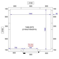 Chladící box CS 2100X2100X2010
