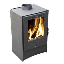 SKAL II černá, jednoplášťová krbová kamna - topeniště borgholm