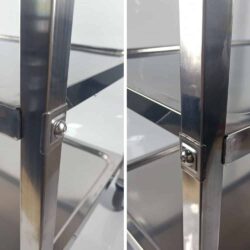 Celonerezový servírovací vozík 3 police