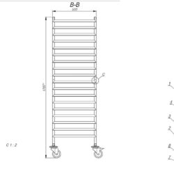 Vozík na GN CS  1/1GN 18X