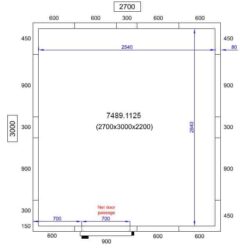 Chladící box CS 2700X3000X2200