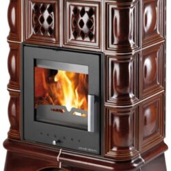 Krbová kamna TREVISO II s výměníkem hnědá