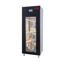 Skříň na zrání/uskladnění salámů, sýrů Klima Aging System Double černá, 40/70 kg