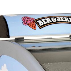 Pultová mraznička prosklené oblé víko TEFCOLD NIC 401 SCEB