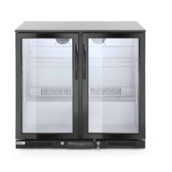 Zadní barová dvoudveřová chladnička, Arktic, 180L, Černá