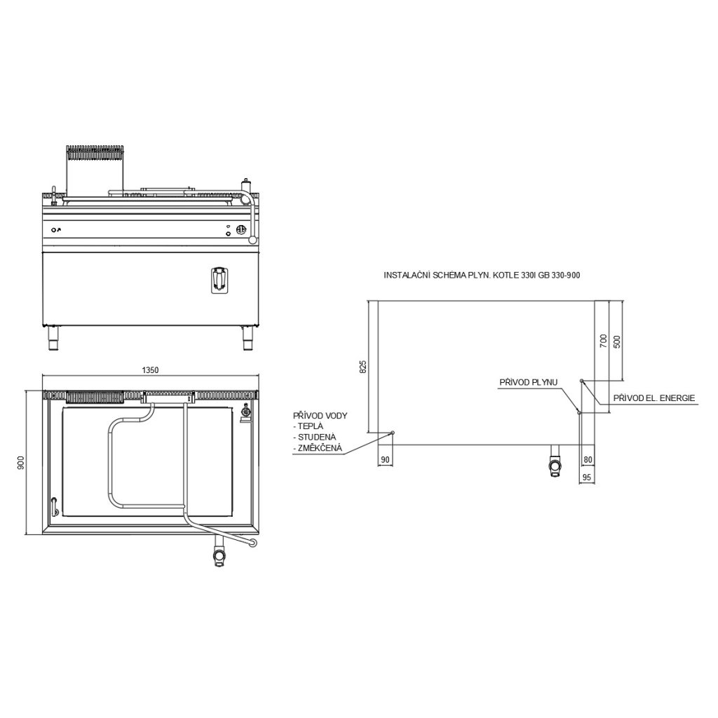 ALBA GB 330/900 gázkazán 330 l Változat: B - huzatmegszakítóval - Image 4