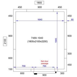 Chladící box CS 1800X2100X2200