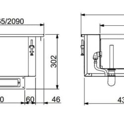 Vestavná vodní lázeň automat. Plnění vody CS 3/1