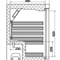 Chladnička CS 7450A 0551