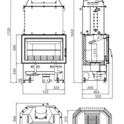 Krbová vložka s výměníkem NOVARA 17
