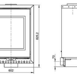 krbová vložka ALMERIA - černá s rámečkem