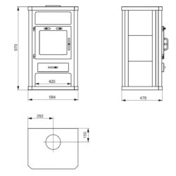 Krbová kamna VICTORIA Comfort K