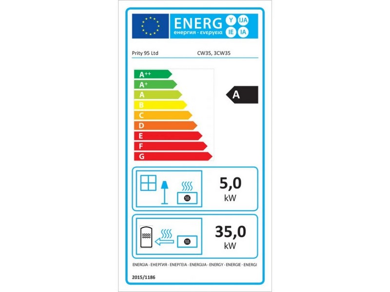 Krbová vložka s teplovodním výměníkem PRITY C W35