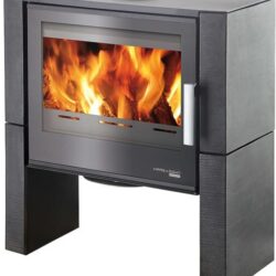 Kachlová kamna DALE, anthrazit metallic